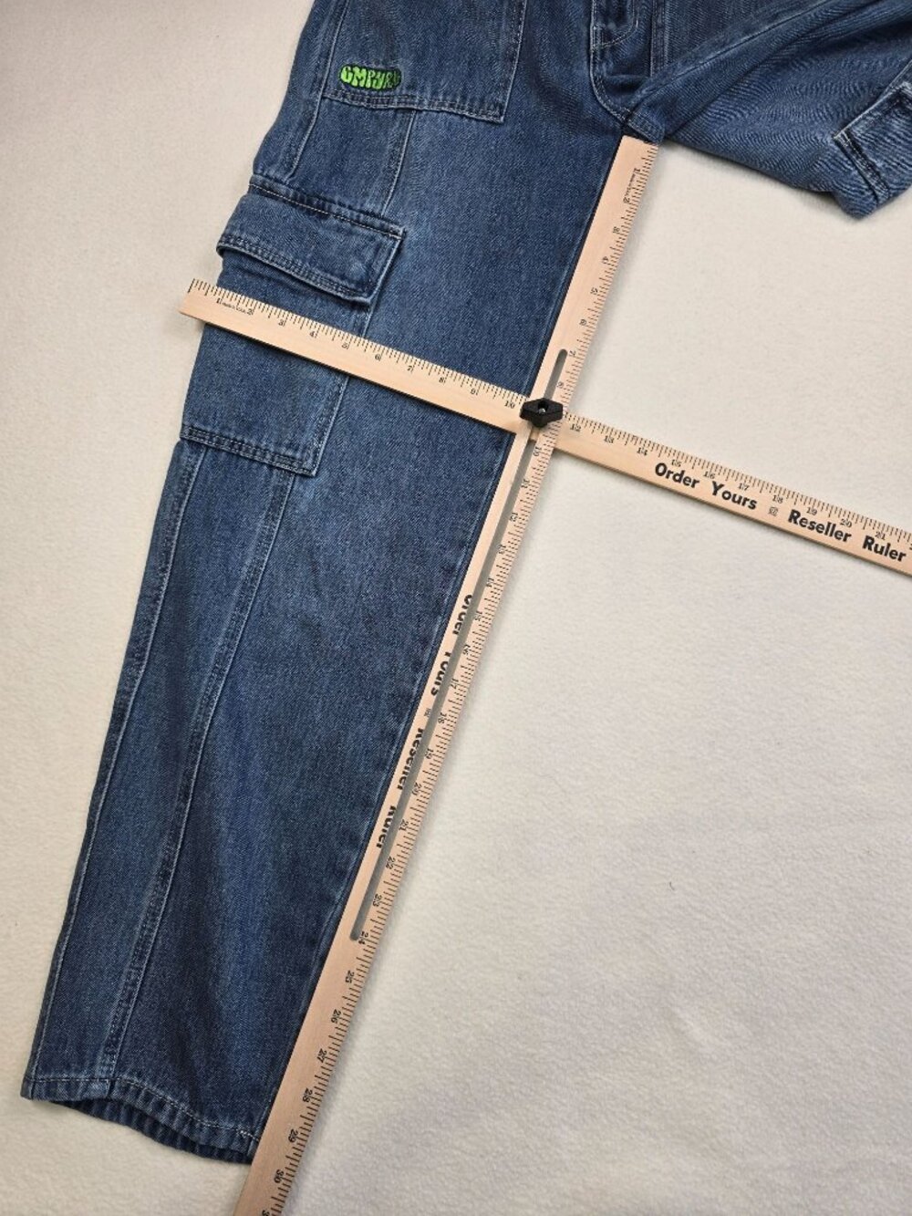 Empyre Y2K Cargo Jeans Size 2 Womens 100% Cotton Denim Skater - Picture 4 of 6